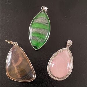 Lot of Three Pendants For Jewelry Making